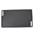 thumbnail image 2 of Plancha De Parrilla Reversible, Asas Huecas Resistentes Para Horno, Plancha Rectangular De Hierro Fundido Resistente Al Calor Para Interior, 2 of 7