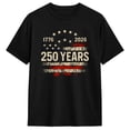 thumbnail image 2 of America's 250th Birthday USA Flag 250 Years Anniversary T-Shirts Men Casual Pure Cotton Tees Short Sleeve T Shirts Tops, 2 of 7