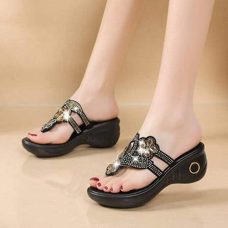 

Fanxing Fashion Deals 15 Under Girls Sandals Crystal Jeweled Orthopedic Sandals Dressy 2023 Casual Summer Glitter Platforms & Wedges Sandal Shoes Gold 7