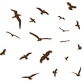 thumbnail image 2 of VWAQ Flock of Birds Flying Wall Decals Stickers Peel and Stick Wall Art (BROWN), 2 of 2