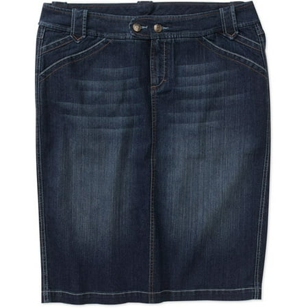 Faded Glory Women's Plus-Size Clarissa Denim Skirt