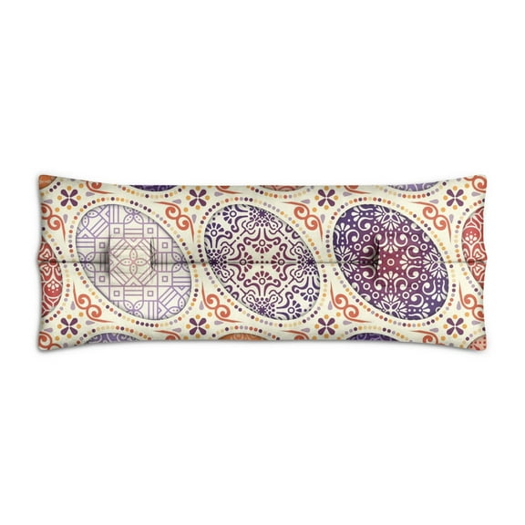 Bohemian Ethnic Seat Belt Cushion for Surgery Recovery - Rustic Colorful Hippie Pillow for Mastectomy & Chest Procedures, Exotic Earthy Style Post Op Comfort Pad