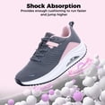 thumbnail image 2 of AOV Women's Arch Support Walking Shoes - Orthopedic Sneakers for Plantar Fasciitis Pain Relief GrayPink US Size 8, 2 of 5