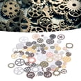thumbnail image 1 of Engranajes de Steampunk de Metal, Mezcla de color de la Artesanía de Bricolaje 100g Material de Aleación de Trabajo de Trabajo Fino., 1 of 7