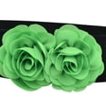 thumbnail image 6 of yuksok Womens Wide Belt Casual Corset Belt Elastic Waist Belt for Coat Dress Decoration Black and Green, 6 of 9