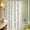 B, variant on Shower Curtain Waterproof And Mildews Proof Bathroom Shower Curtain Punch-free Light Transmitting And No Transparent Bathroom Partition Curtain