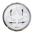 thumbnail image 3 of Faria 33864 Chesapeake Stainless Steel Multifunction Fuel Level/Oil PSI (80 PSI)/Water Temp (100-250°F)/Voltmeter (10-16 VDC) - 5", White, 3 of 3