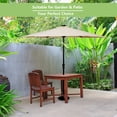 thumbnail image 4 of Topbuy 9' Outdoor Patio Umbrella Offset w/LED Light Beige No Base, 4 of 7