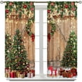thumbnail image 5 of Wine Glass Valance Curtain Red Wine Hard Strong Drinks Spirits Glasses Bar Counter Rod Pocket Valance Window Treatments 1 Panel Short Curtains for Kitchen Farmhouse Decor 54 x 18 in, 5 of 6