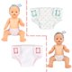thumbnail image 5 of Ropa para muñecas de 18 pulgadas para niñas, pañales de tela para niñas americanas, vestido de juguete, accesorios para muñecas, fácil de usar, 5 of 6