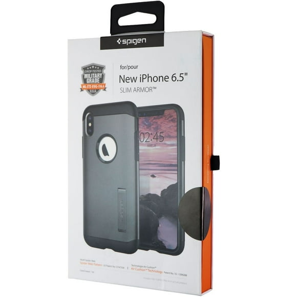 Spigen Slim Armor Dual Layer Case for Apple iPhone Xs Max - Gunmetal Gray