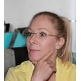 thumbnail image 4 of Reducblu Rimless Lightweight Reading Glasses for Women and Men,Frameless Rectangle Readers with Brown Arm +1.75, 4 of 4