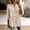 Beige, variant on Women's Plaid V Neck Button Down Shirt 3/4 Sleeve Pleated Hem Casual Blouse Soft Breathable Loose Fit Fashion Top for Spring Summer Yellow