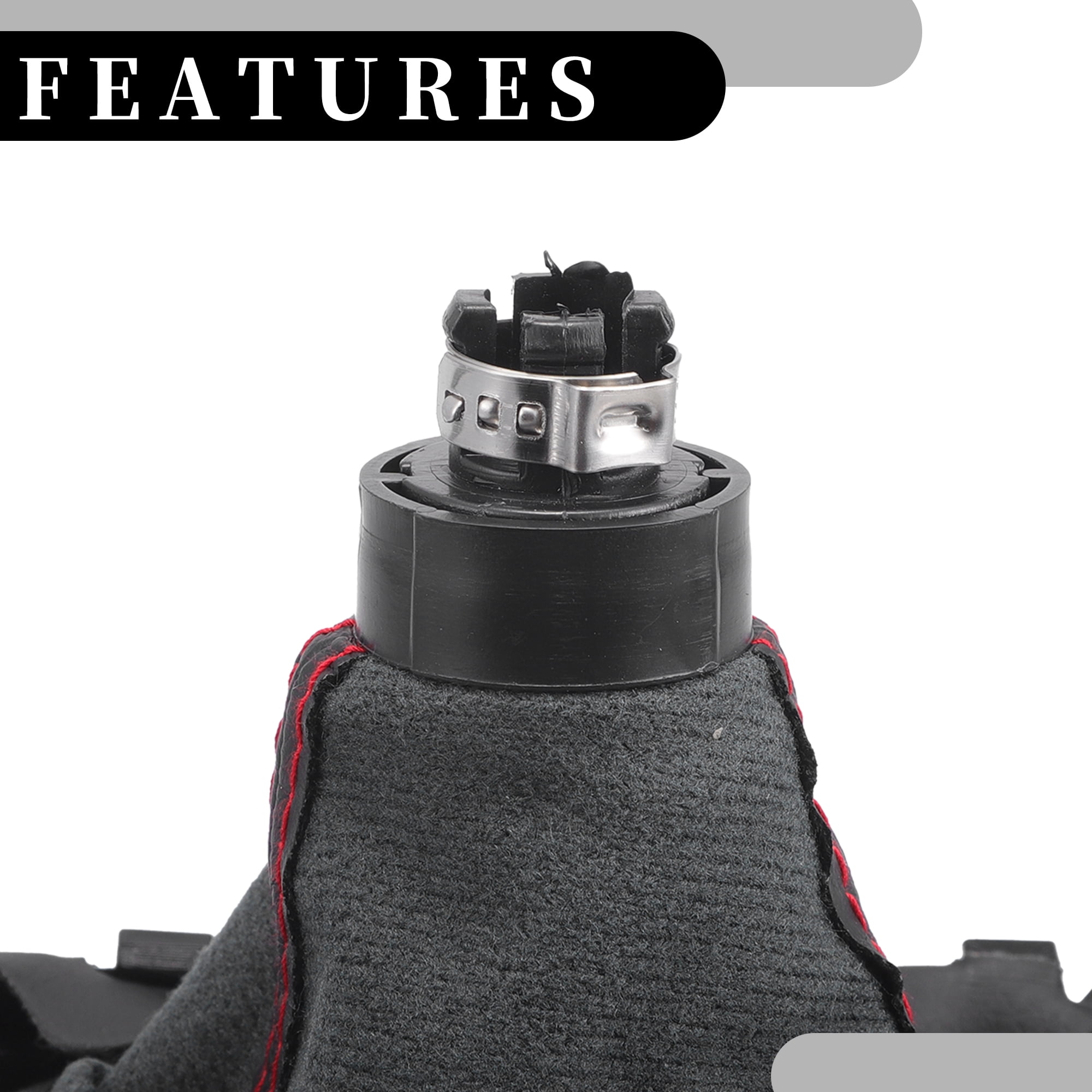 6 Speed Manual Gear Shift Knob with Dust Cover - Stick Shifter Knob - for Audi A6 2004-2008 Plastic