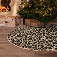 thumbnail image 5 of Rateoe Leopard Print-1 Pattern Christmas Tree Skirt with Ties , Christmas Tree Decorations, Farmhouse Christmas Decor Xmas Holiday Decorations-36", 5 of 6