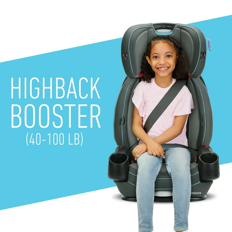 Graco Nautilus SnugLock 3-in-1 Harness Forward Facing Booster Car Seat,  Kanai, Unisex 