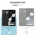 thumbnail image 6 of JETech Screen Protector for Google Pixel 7, Tempered Glass Film with Easy Installation Tool, Fingerprint Compatible, HD Clear, 3-Pack, 6 of 7