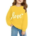 thumbnail image 4 of Otqutp Girls Oversized Sweatshirt Cute Heart Print Sweater Preppy Valentines Day Pullover Teens Long Sleeve Crew Neck Shirts, 4 of 9