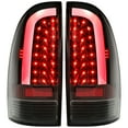 thumbnail image 5 of Kojem LED Tail Lights Compatible with 2005-2015 Toyota Tacoma C-Shape LED Tube Taillights Brake Rear Lamps Driver & Passenger Side Pair Black Housing Clear Lens, 5 of 8