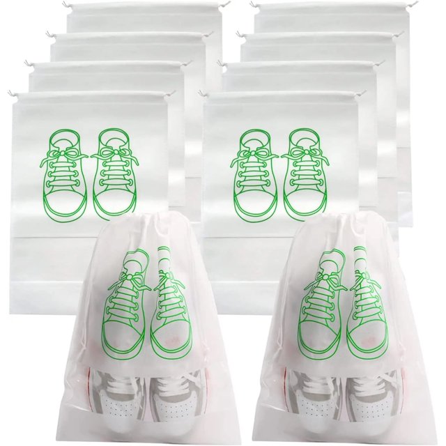 Bolsas organizadoras para almacenamiento de zapatos, bolsa de armario portátil de viaje no tejida, bolsa colgante transparente para ropa de bolsillo impermeable, 10/5 Uds.