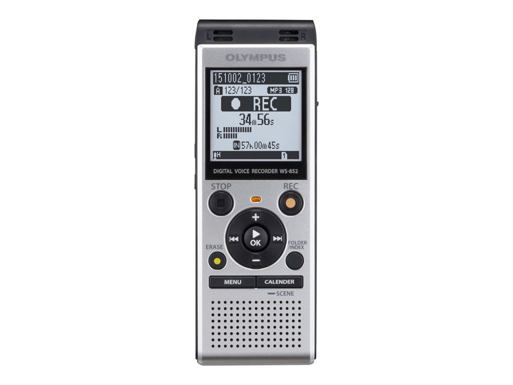 Olympus WS-852 - Voice recorder - 250 mW - 4 GB - display: 1.61 in -  Walmart.com
