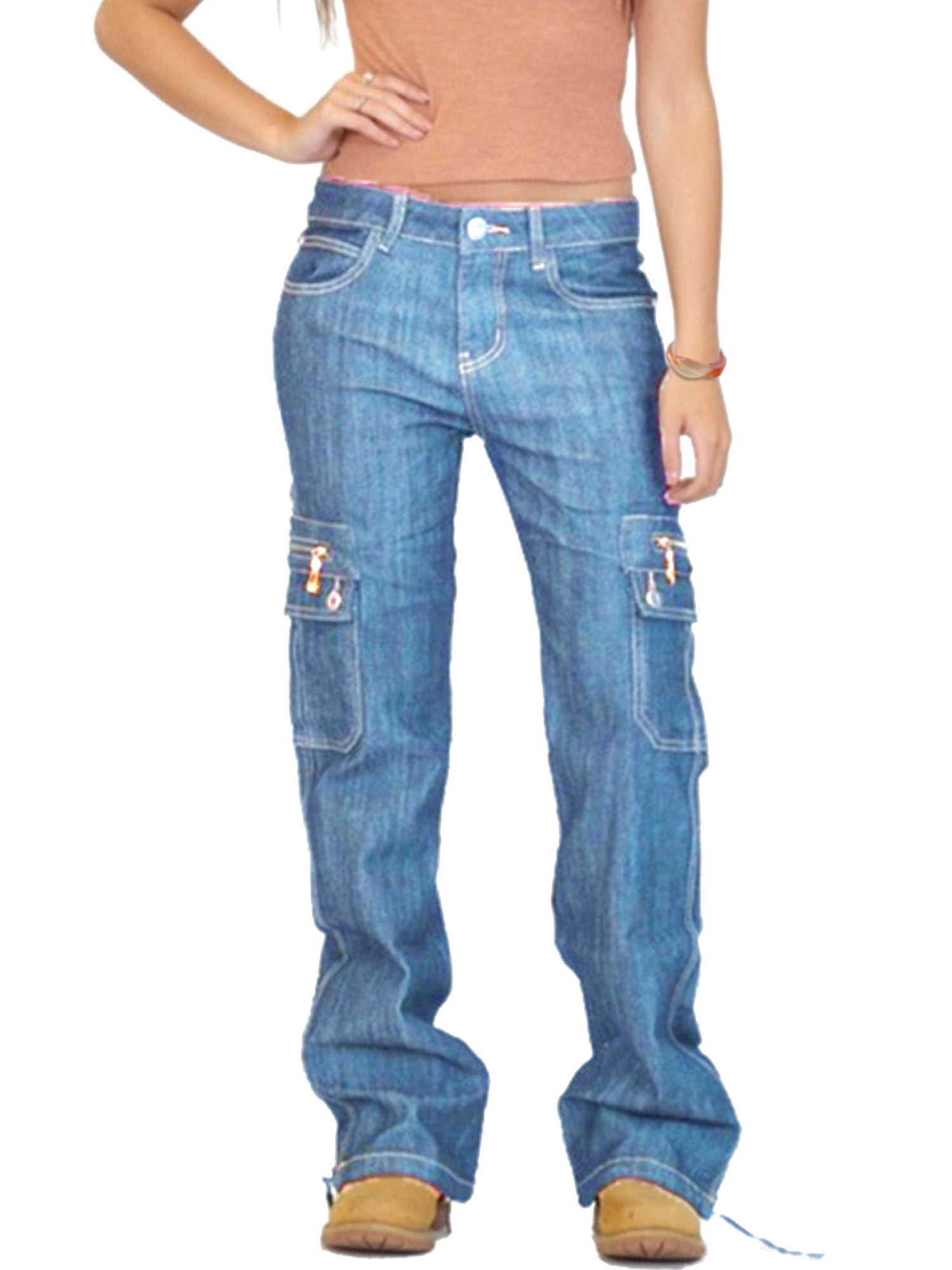 ladies cargo jeans