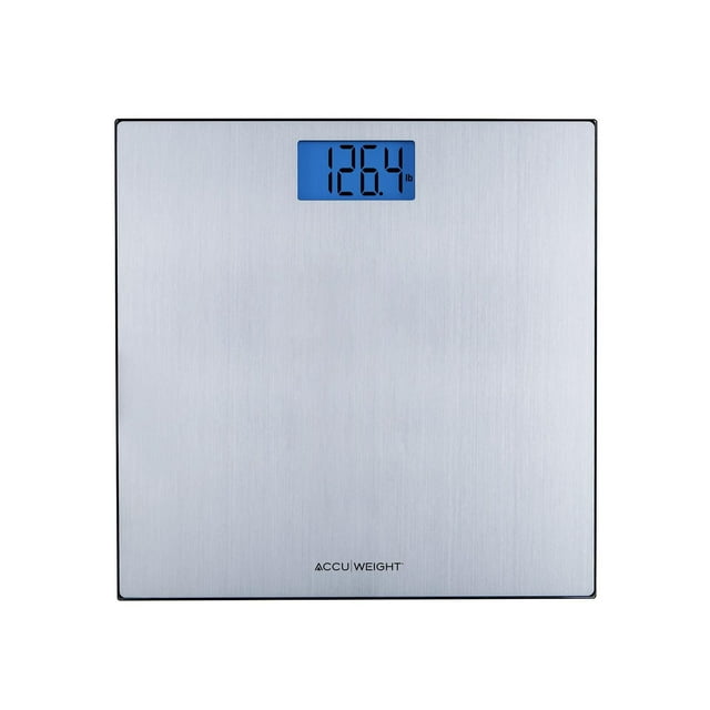 Accuweight Stainless Steel on Tempered Glass Digital Scale, Model BS0031LSS