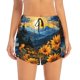 thumbnail image 2 of Balery Elegant Sunset Sunflower Pantalones cortos deportivos para mujer con forro y dos bolsillos, elásticos, para entrenamiento, gimnasio, yoga-XX-Large, 2 of 7