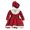 Red, variant on HJYCHN Christmas Dress Long Sleeve Plaid Print Party Gown with Hat for Toddler Dress 18-24 Months