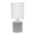thumbnail image 1 of Simple Designs LT2077-OVL Fresh Prints Table Lamp, Black Ovals, 1 of 6
