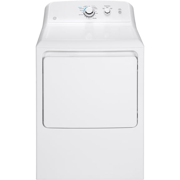 GE GTX33GASKWW 6.2 Cu. Ft. White Gas Dryer
