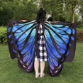 thumbnail image 4 of Cape Ailes de Papillon Mode Charmante Cape de Costume Cosplay Cape pour l'Halloween, 4 of 10