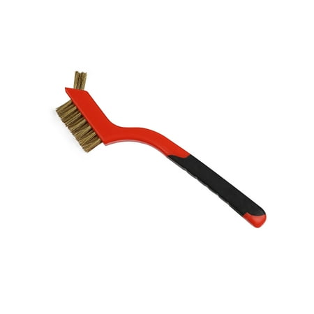 

Tiitstoy 1 Pcs Of Wire Brush Set-Nylon/Brass/Stainless Steel Bristles with Curved Hand