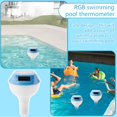thumbnail image 5 of Solar Floating Bath and Swimming Pool Digital Thermometer with Rgb Ambient Light, Solar Electronic Thermometers for Hydrotherapy Pool and Spas White, 5 of 5