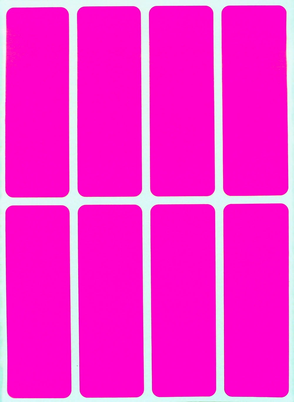 120 Pack by Royal Green 1 x 3 inch Pink Colored Stickers for Labeling Writable Rectangular Labels 