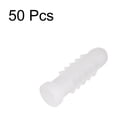 thumbnail image 3 of 50pcs 7mmx25mm Plastic Expansion Pipe Column Concrete Anchor Wall Plug White for Home Garden DIY Application, 3 of 5