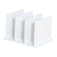 thumbnail image 1 of justharion Closet Shelf Dividers Partition for Kitchen, Office, Pantry Easily Install White 4 Grid, 1 of 8