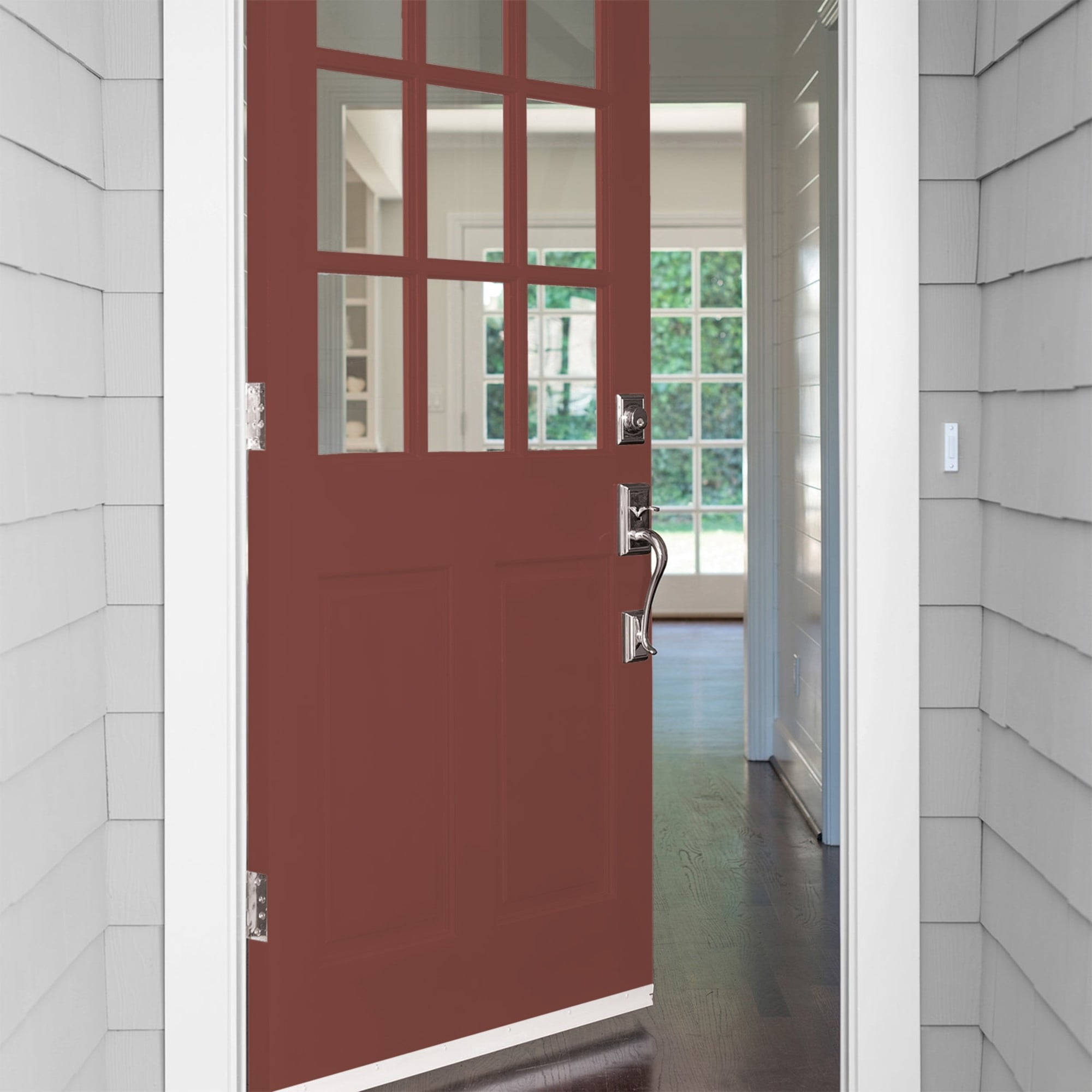 Glidden HEP Sweet Spiceberry / Red Satin Exterior Paint with Primer, 1 Gallon