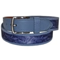thumbnail image 1 of Greg Norman Collection Men's Shark Print Canvas Golf Belt, 32" Navy/Gray, 1 of 4