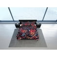 thumbnail image 4 of Colorido Paisley Rojo Azul Oscuro Juego de Funda Nórdica, Estética Habitación Decoración Ropa de Cama, 4 of 4