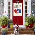 thumbnail image 2 of American Stars and Stripes Popsicle Garden Flag Double Sided Outside, USA Patriotic 4th of July Independence Memorial Day Yard Outdoor Decoration 12.5 x 18 Inch, 2 of 6