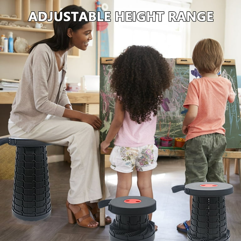 2022 Upgraded Folding Stool, Load Capacity 400lbs Portable ...