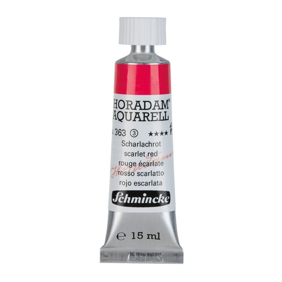 Schmincke Horadam Aquarelle Watercolor, 15ml, Scarlet Red