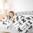 thumbnail image 3 of Erosebridal Girls Black Bowknot Twin Comforter Sets 3-Piece,Dreamy Princess Bow Bedding Set for Teens Women,Ultra Soft Home Decor, 3 of 6