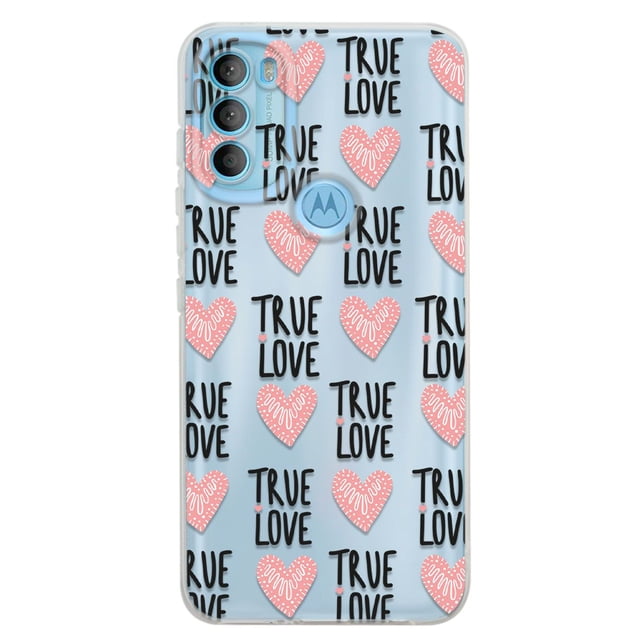 Funda Para Moto G71 5G Corazones True Love, Uso Rudo, InstaCase Protector para Moto G71 5G Antigolpes, Case Corazones True Love