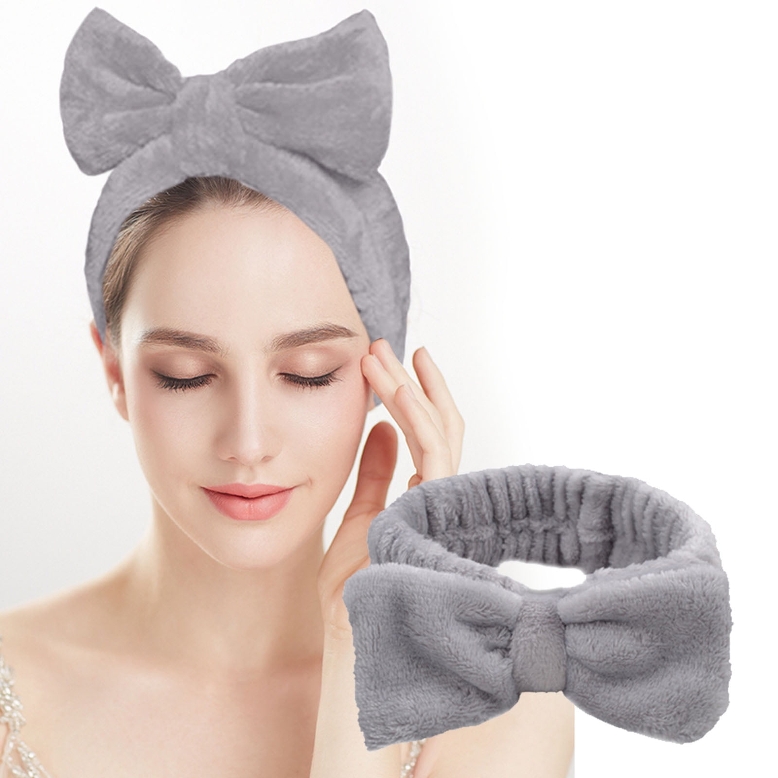 HAXMNOU 1PC Spa Headband No Slip Head Band For Face Wash Makeup Facial Headband Elastic Hair Band Headbands For Women Girls HAXMNOU 1PC Spa Headband No Slip Head Band For Face Wash Makeup Facial Headband Elastic Hair Band Headbands For Women Girls