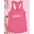 thumbnail image 3 of Mothers Day Brush Text Racerback Tank Women -Image by Shutterstock, Female x-Large, 3 of 4