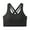 Black, variant on Women's Sports Underwear Cross Back Bralette Bra Wire Free Comfort Seamless Bra Yoga Wear Running Back Training Shock-proof Vest Breasted Bra Red L