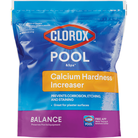 Clorox Pool&Spa Calcium Increaser for Swimming Pools, 4 lb Bag,one Pack.