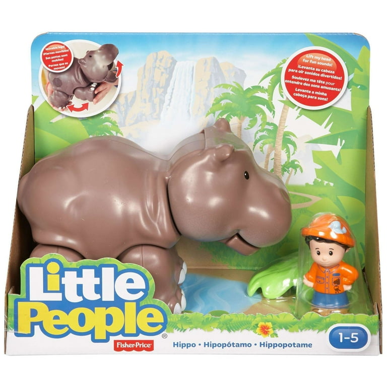 Fisher Price Little People Hippo with Zookeeper Figure Walmart